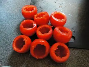 Gefüllte Tomaten, Stadium 1
