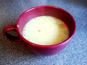 Eine "kleine" Tasse Gemüse-Cremesuppe