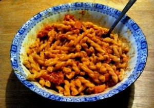 Pasta mit Pesto Rosso Pasta mit Pesto Rosso