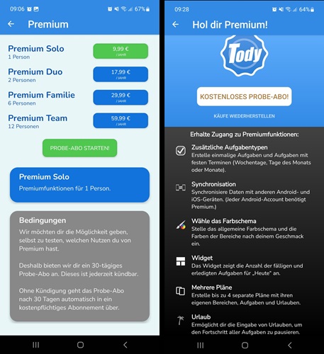 Tody Premium-Version